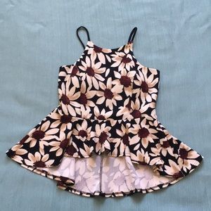 Peplum floral top